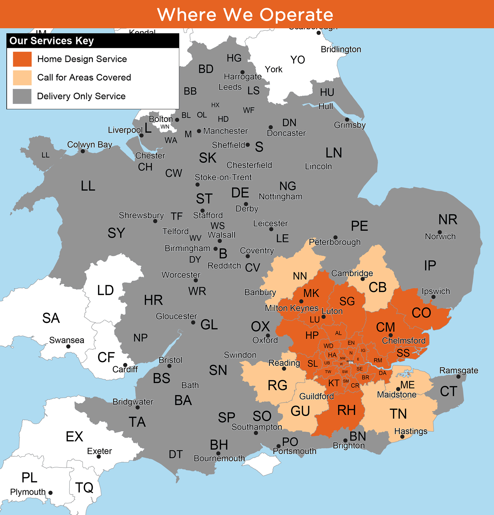 Roomsense Kitchens Operating Areas