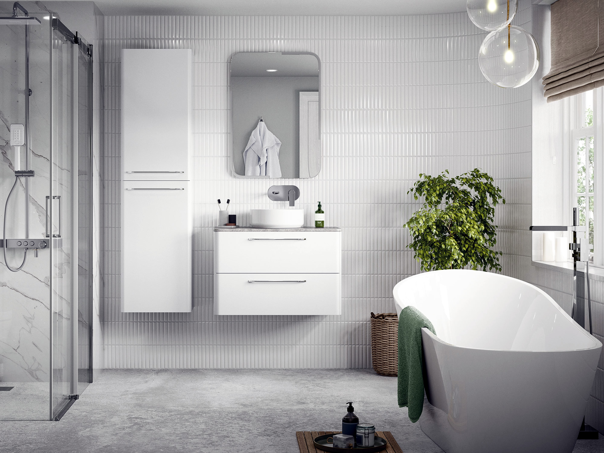 Design Esatto White Bathroom