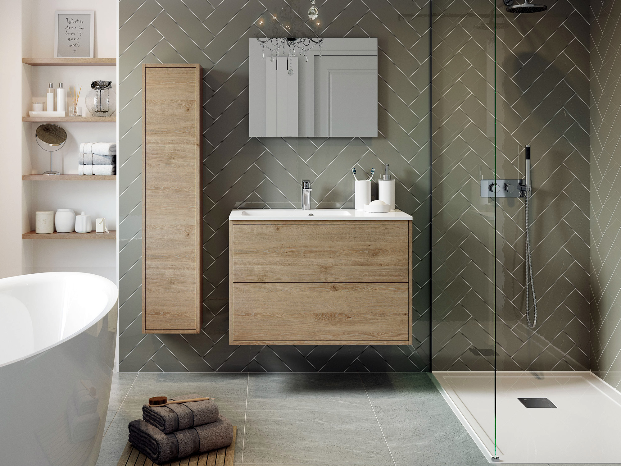 Design Bello Grey Mist Bathroom