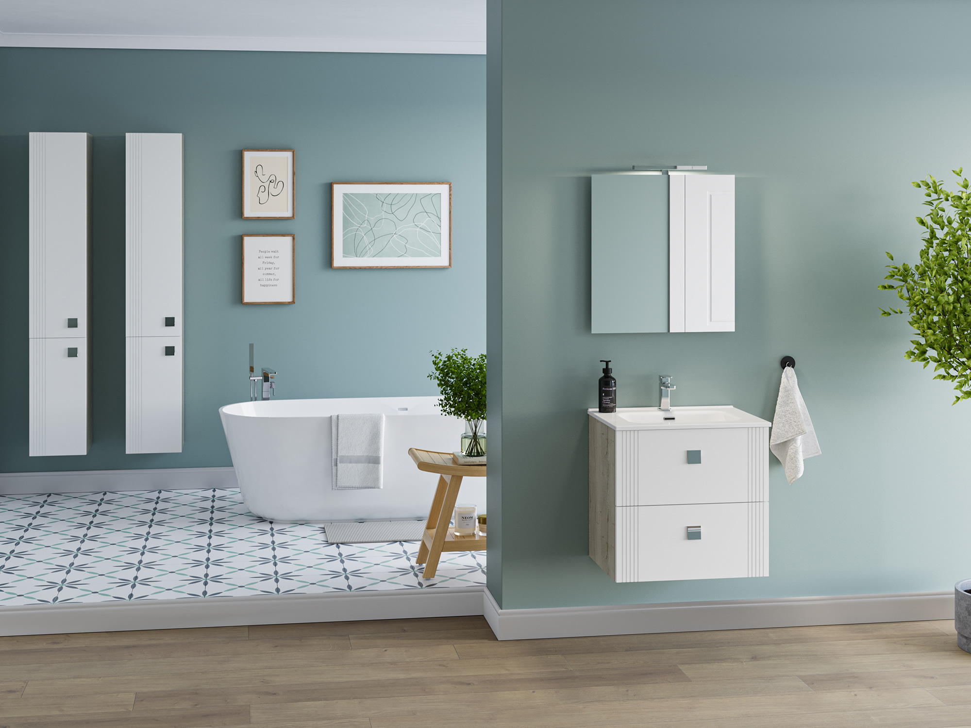 Design Esatto White Bathroom