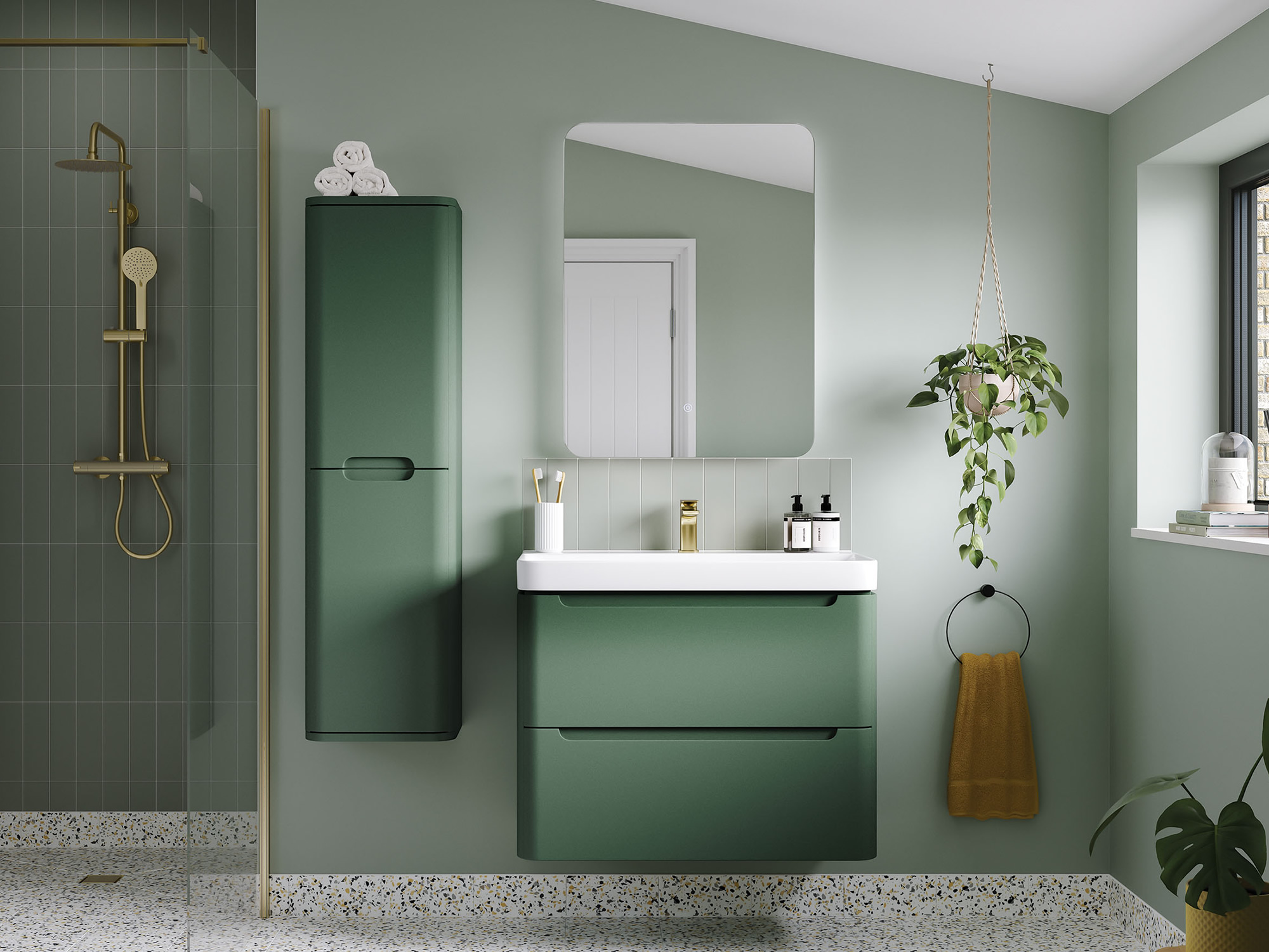 Lambra Sage Green Bathroom