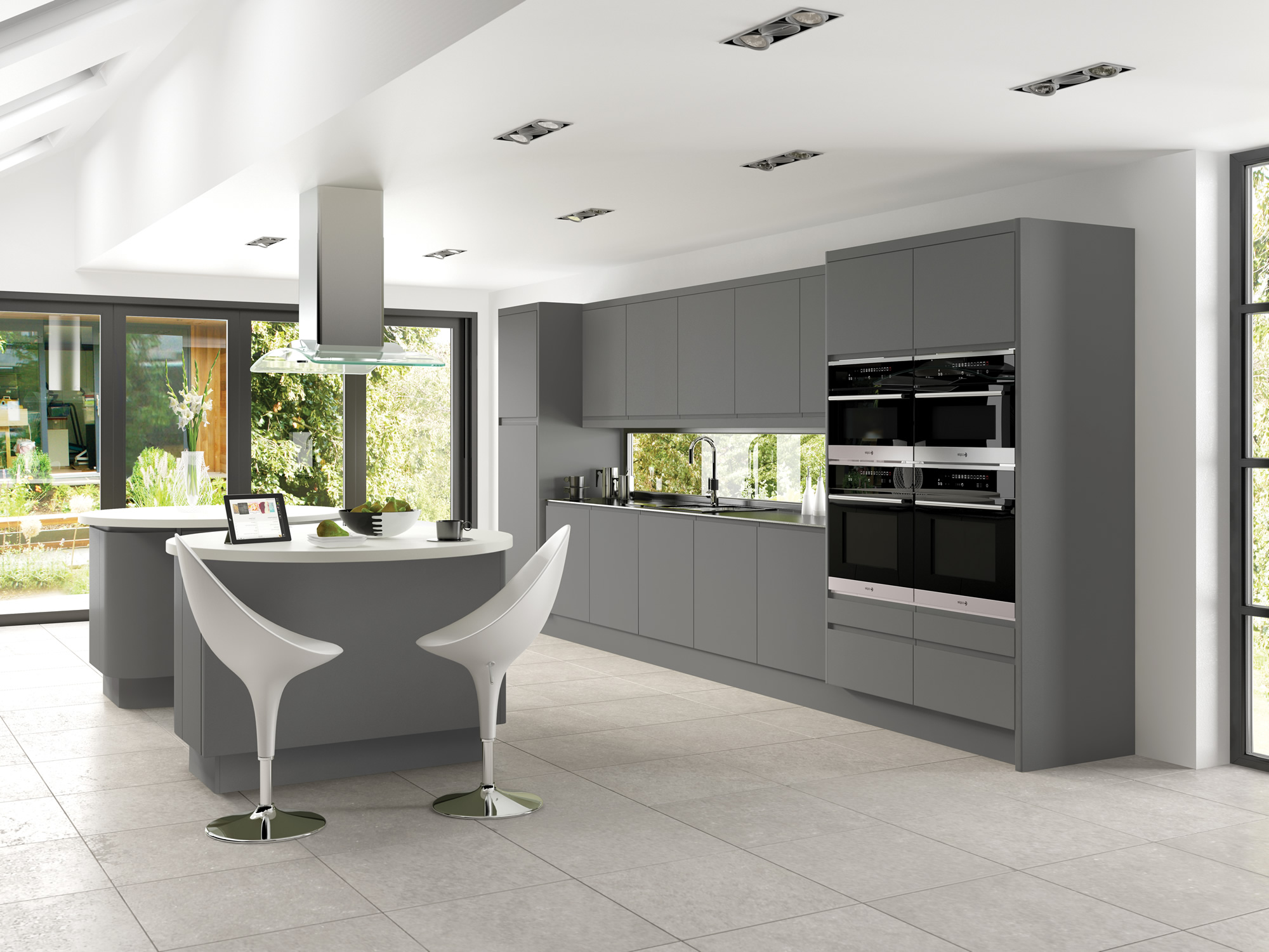 grey matt kitchen